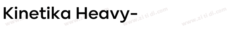 Kinetika Heavy字体转换